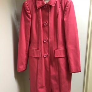 Pink trench coat